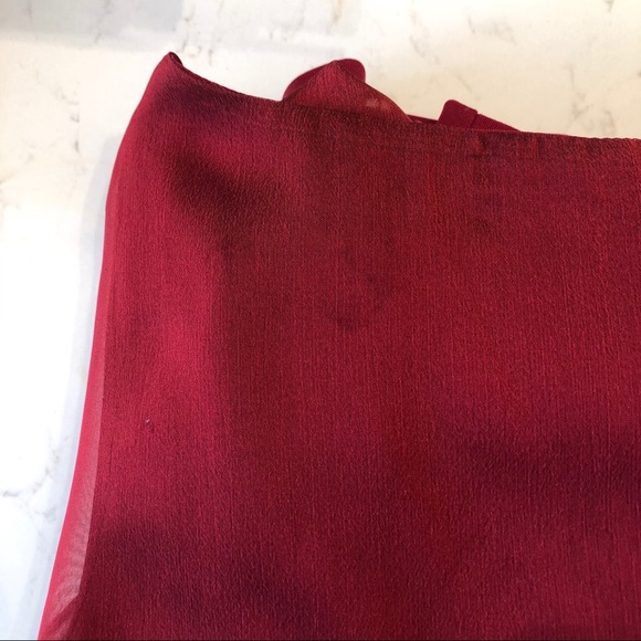 2/$15 - Elegant shimmery red blouse - Picture 7 of 8
